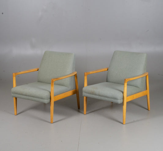 ARMCHAIRS, 1 pair, oak